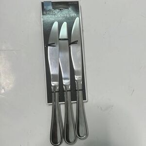 NWT HOME 6 PIECE KNIVE SET ‎ STAINLESS STEEL